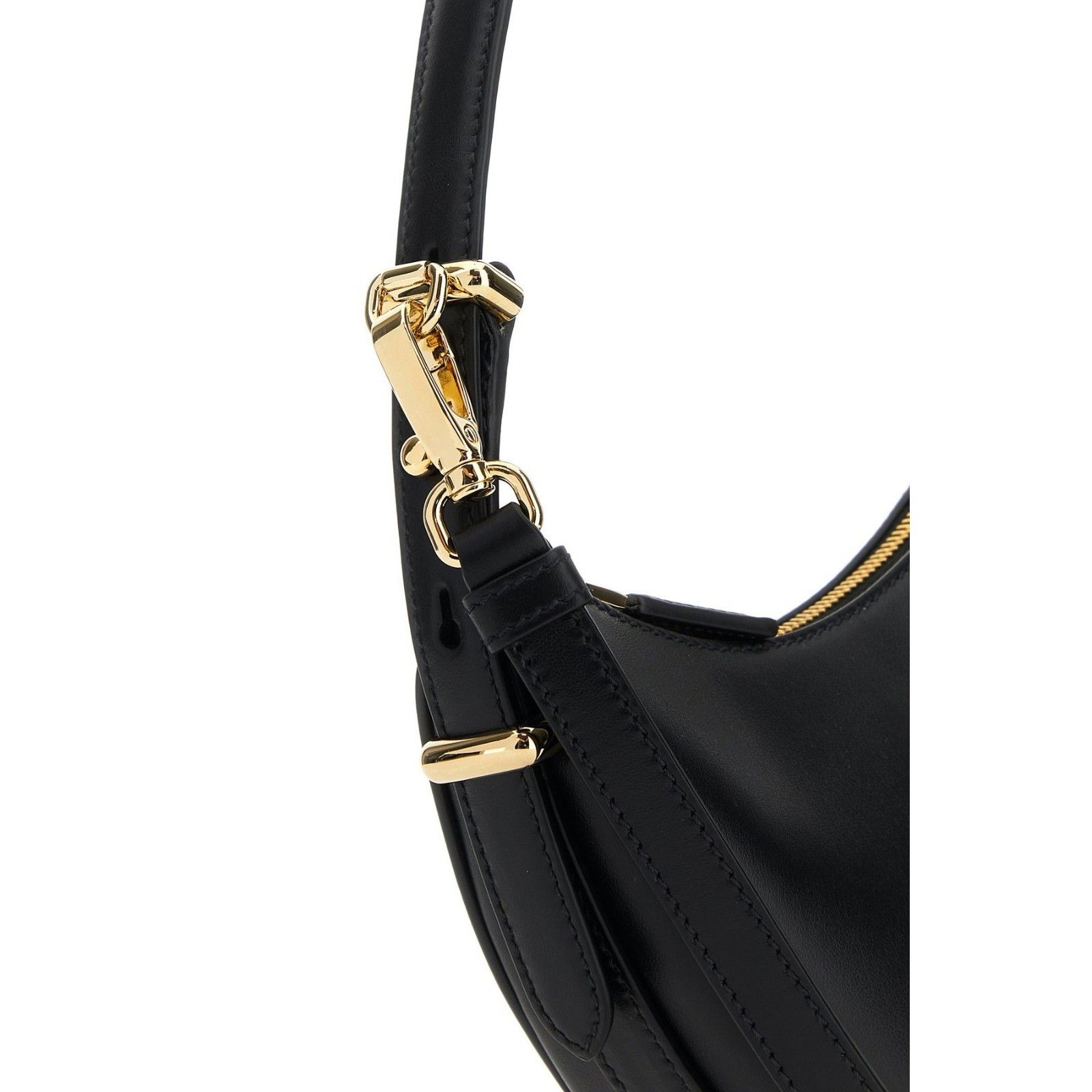 Prada PRADA Arque Small Black Smooth Leather Shoulder Bag New And Size ONE SIZE - 4 Thumbnail