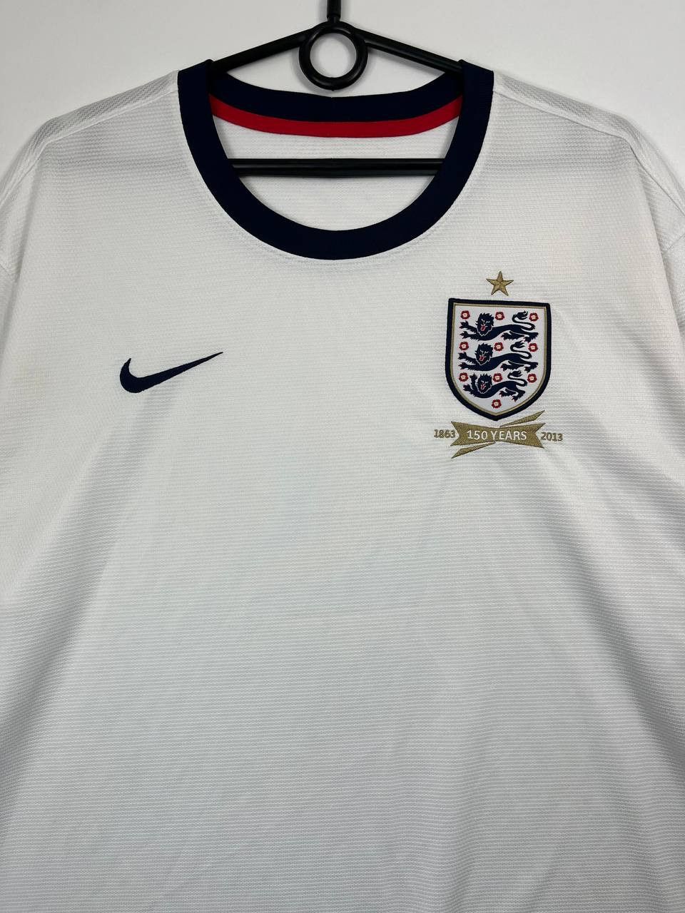 Nike Nike England 150 Years Anniversary 2013 Home Jersey Shirt 2X Size US XXL / EU 58 / 5 - 2 Thumbnail