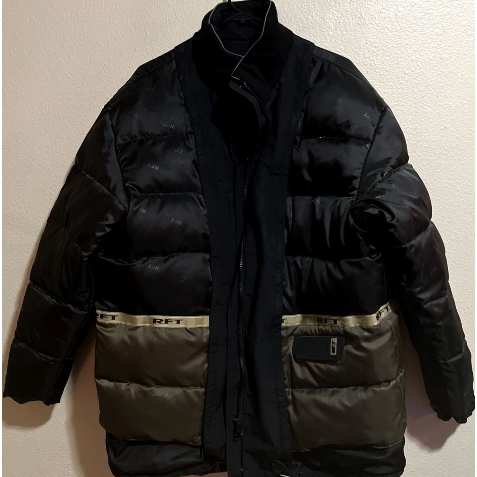 Vintage RFT By Rainforest Puffer Jacket Down Filled Black Coat Men’s Size Large J1040 Size US L / EU 52-54 / 3 - 3 Thumbnail