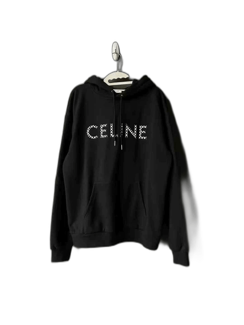 〈 CELINE 〉21AW Logo Studs Hoodie CELINE 21AW Logo Studs Hoodie