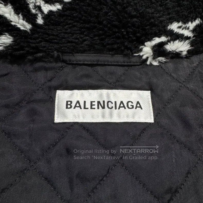 Balenciaga Balenciaga Bullet Screen Printed Teddy Coat Size XXS / US 00 / IT 34 - 2 Thumbnail