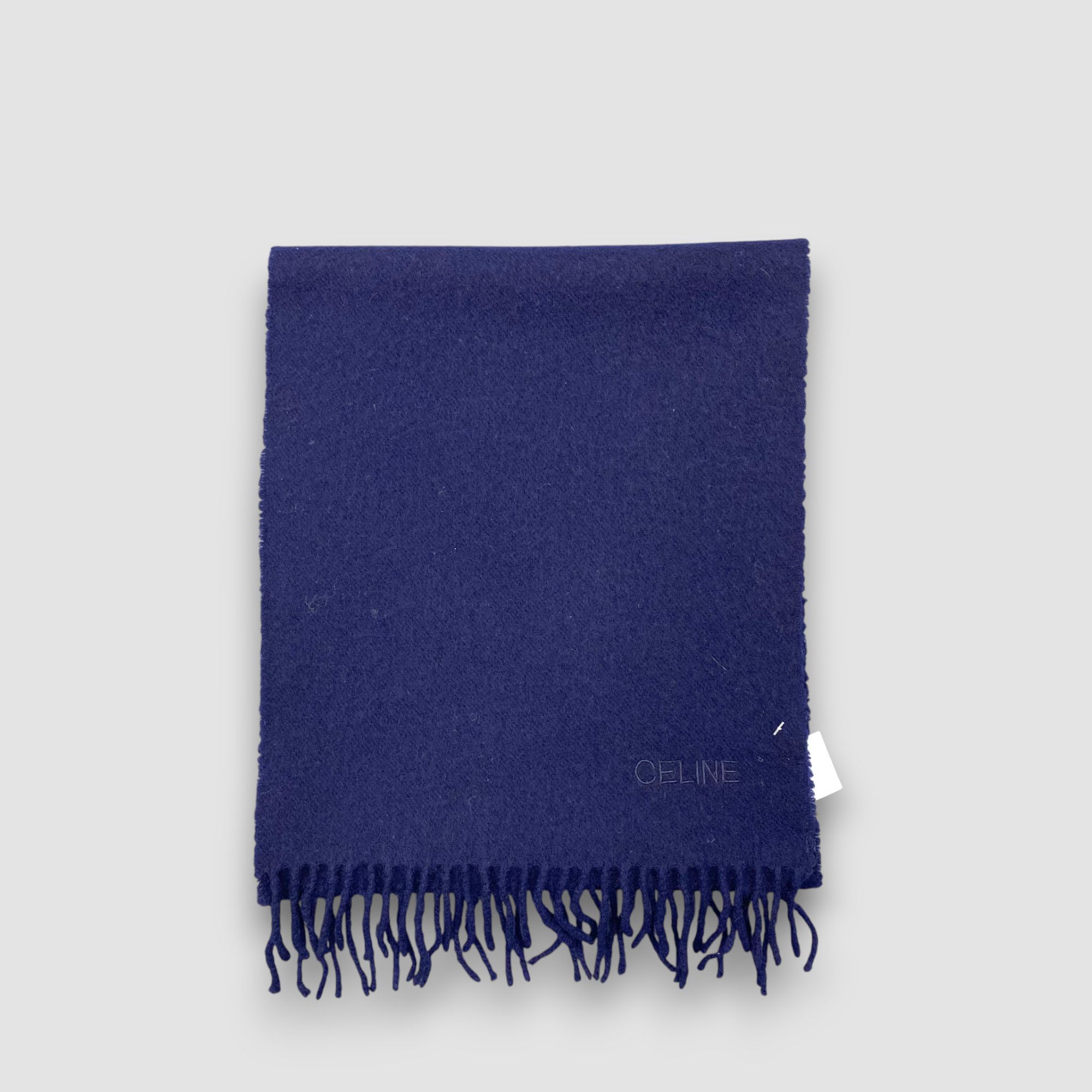 Celine Vintage Celine Scarf Muffler Wool Fringe Winter Scarves Size ONE SIZE - 2 Thumbnail