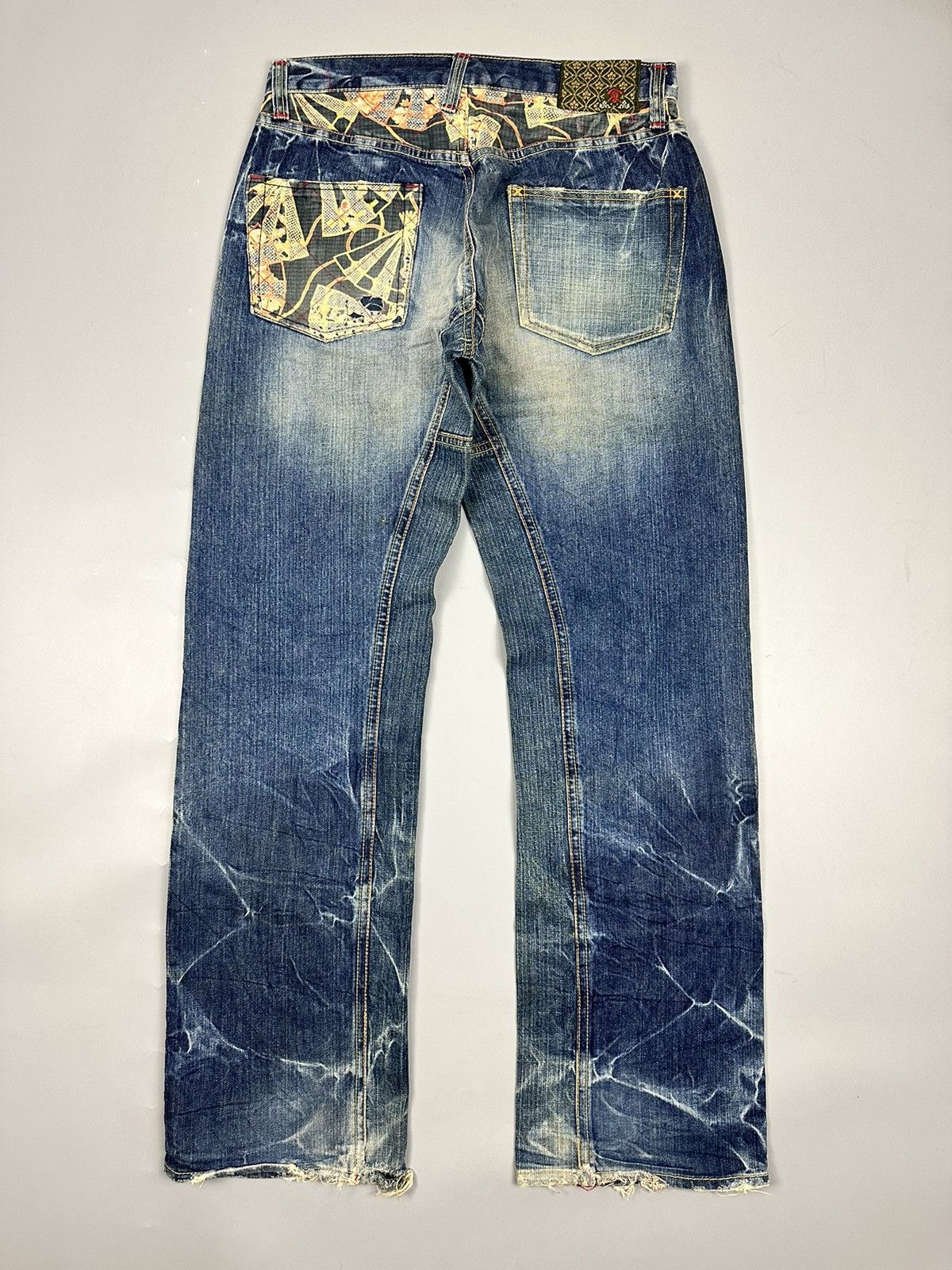 Eternal Distressed Vintage Eternal Japanese Arts Whiskered Denim Size US 33 - 2 Thumbnail