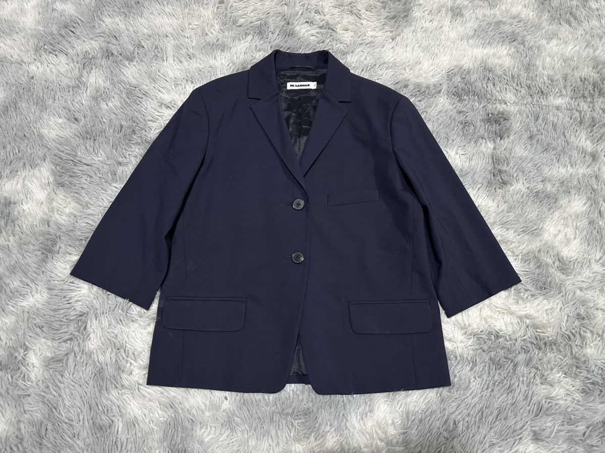 Jil Sander 🔥2015 Jill Sander Blazer Jacket Navy Size US M / EU 48-50 / 2 - 1 Thumbnail