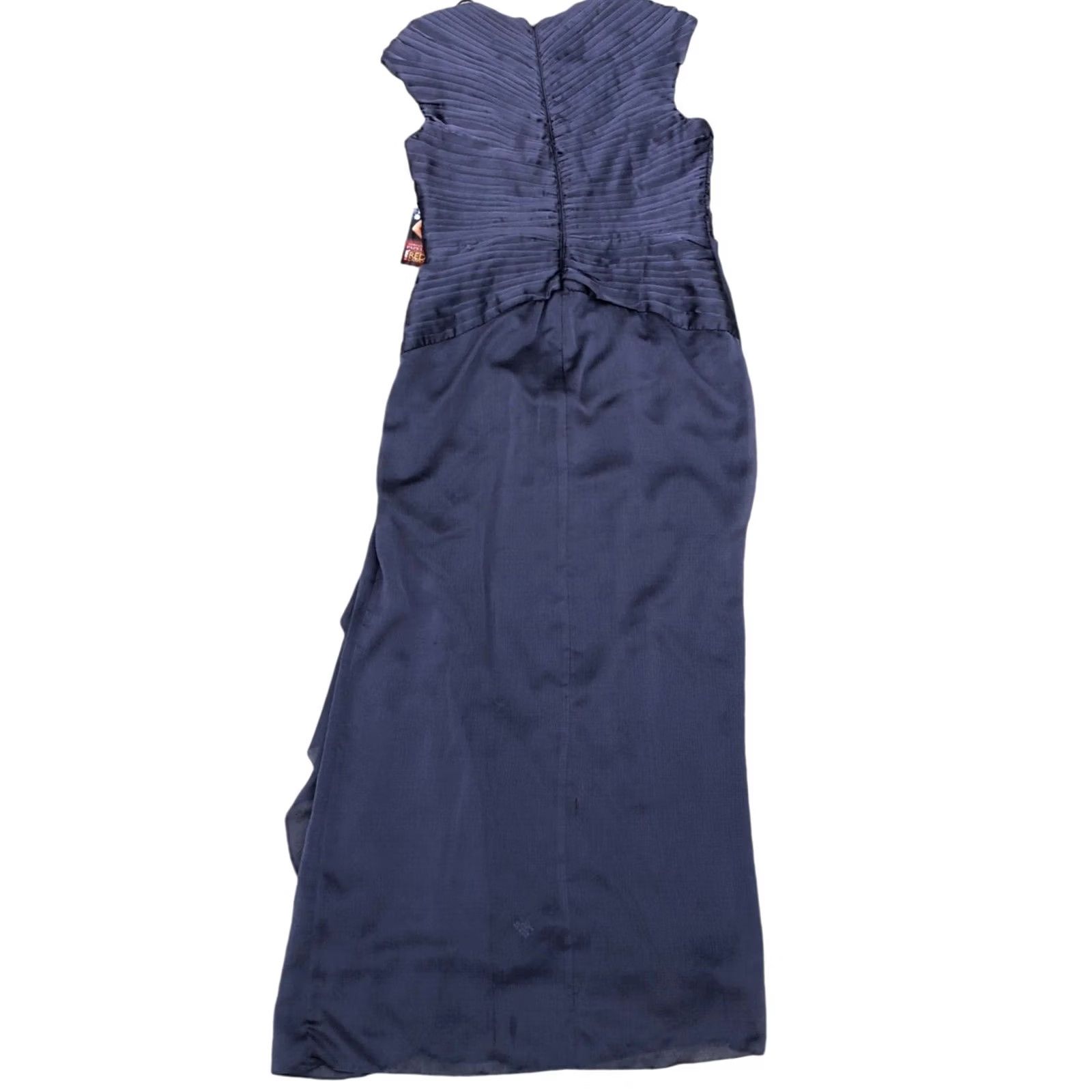 Adrianna Papell ADRIANNA PAPELL Gown Womens Dress Sleeveless V-Neck Grey 12 Full Length NWT Size XL / US 12-14 / IT 48-50 - 2 Thumbnail