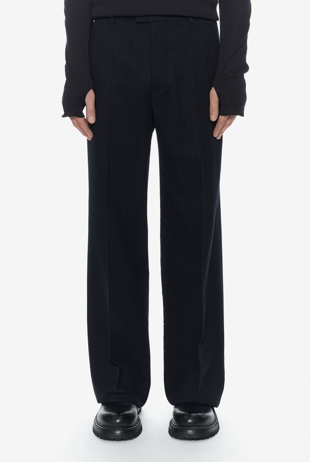 Ann Demeulemeester Last Ann Demeulemeester Black Wool Pants Size US 34 / EU 50 - 1 Thumbnail