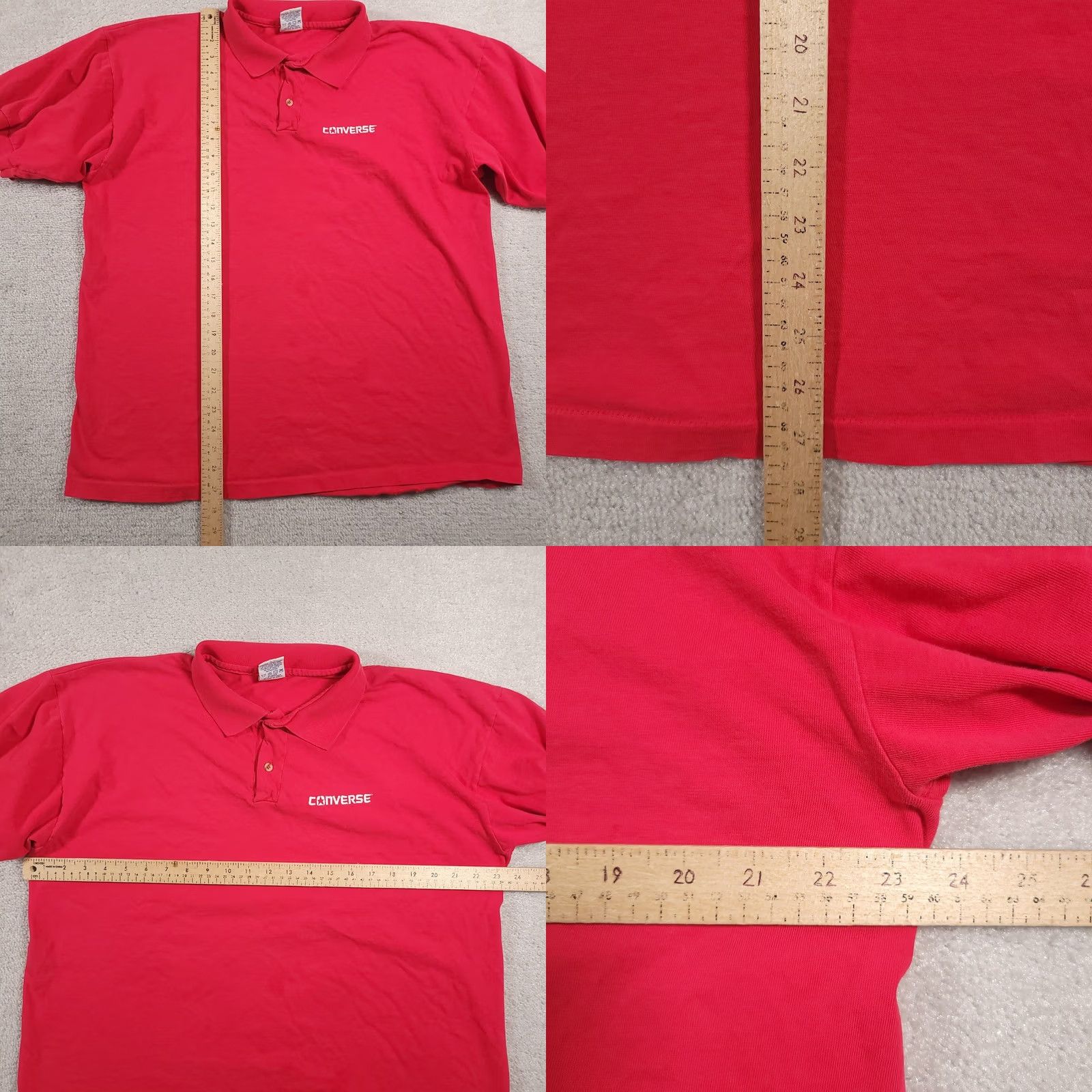 Converse VINTAGE Converse Polo Shirt Mens XL Red Embroidered USA Made Anvil Skate 90s Size US XL / EU 56 / 4 - 9 Thumbnail