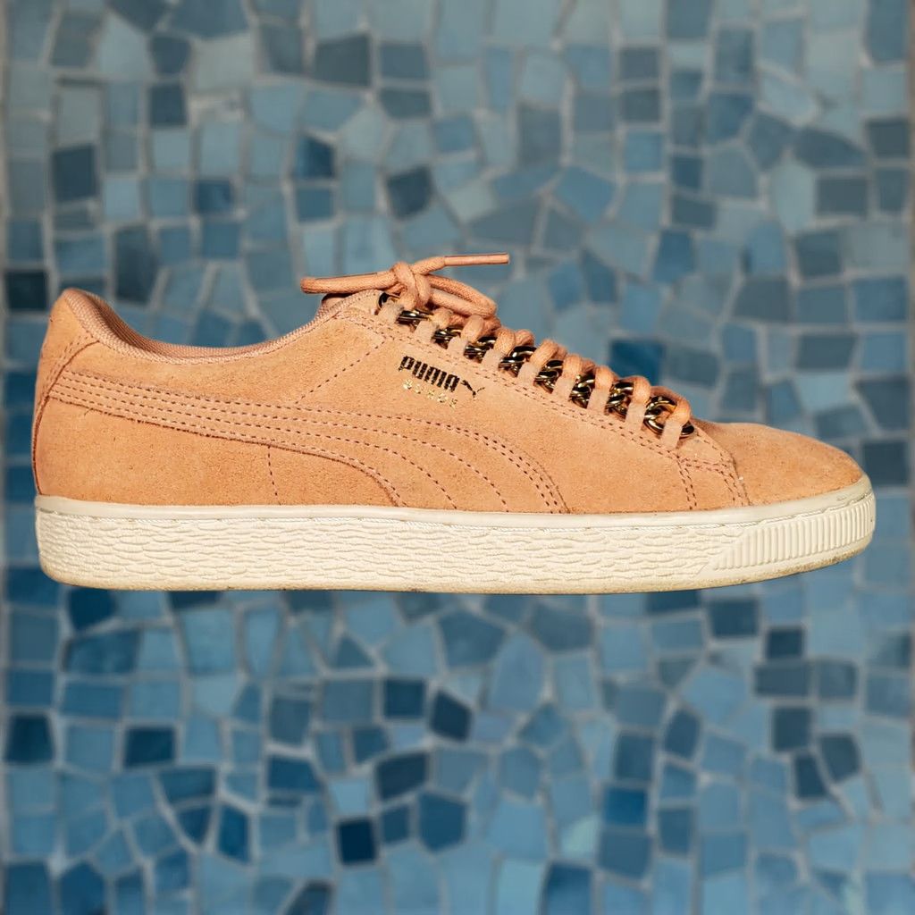Puma PUMA Suede Classic X-Chain Sneakers Dusty Coral Rose Gold Women's US 7.5 Sneakers L o w T o p Chain Lace Eyelets Comfort Size US 8 / IT 38 - 1 Thumbnail
