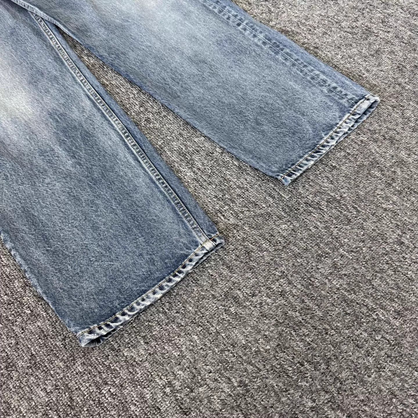 Balenciaga Balenciaga SS22 Washed Straight Leg Jeans XS 99 New Size US 27 - 3 Thumbnail