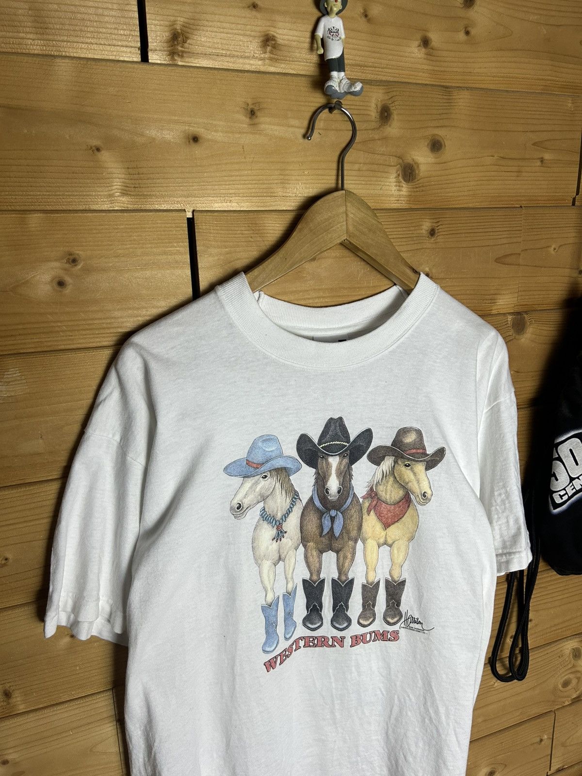 Vintage Vintage Bob Harrison horses t shirt Size US L / EU 52-54 / 3 - 3 Thumbnail