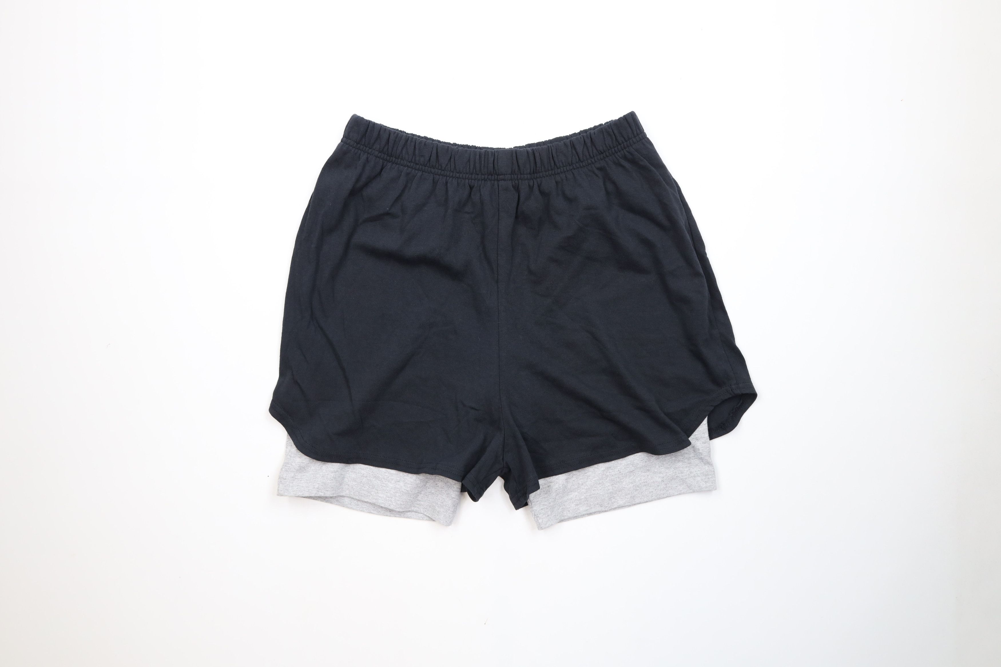 Vintage Vintage 90s Streetwear Sweatpants Shorts Black Cotton Size US 34 / EU 50 - 1 Thumbnail