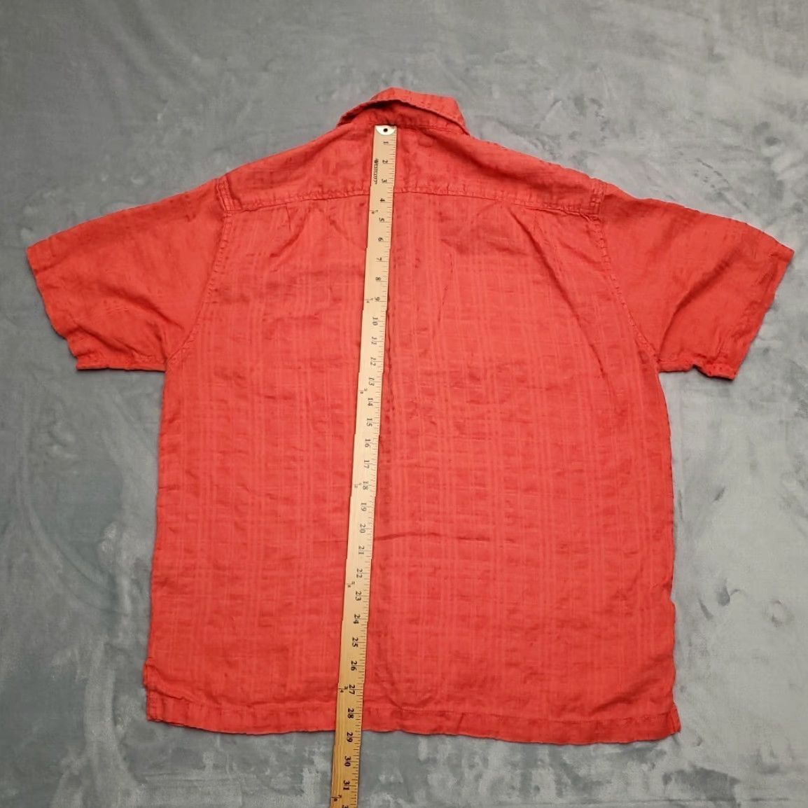 Vintage VINTAGE Caribbean Shirt Mens Large Textured Orange Hawaiian Silk Blend Casual Hawaiian Shirt Mens L Orange Beach Outdoor 90s Mens Size US L / EU 52-54 / 3 - 5 Thumbnail
