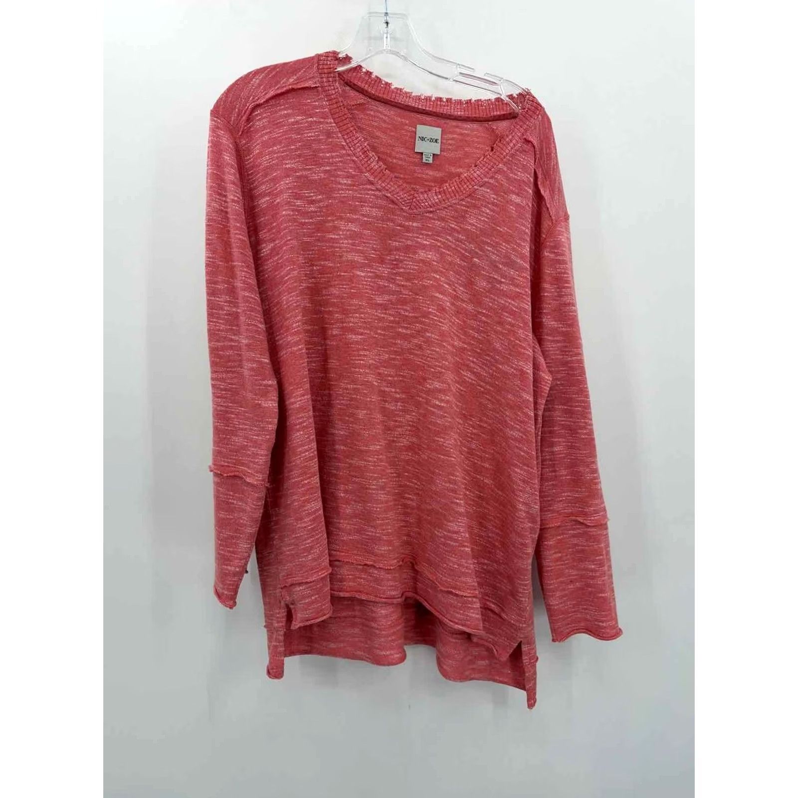 NIC+ZOE Nic + Zoe Orange Sweater Size XL Size XL / US 12-14 / IT 48-50 - 2 Thumbnail