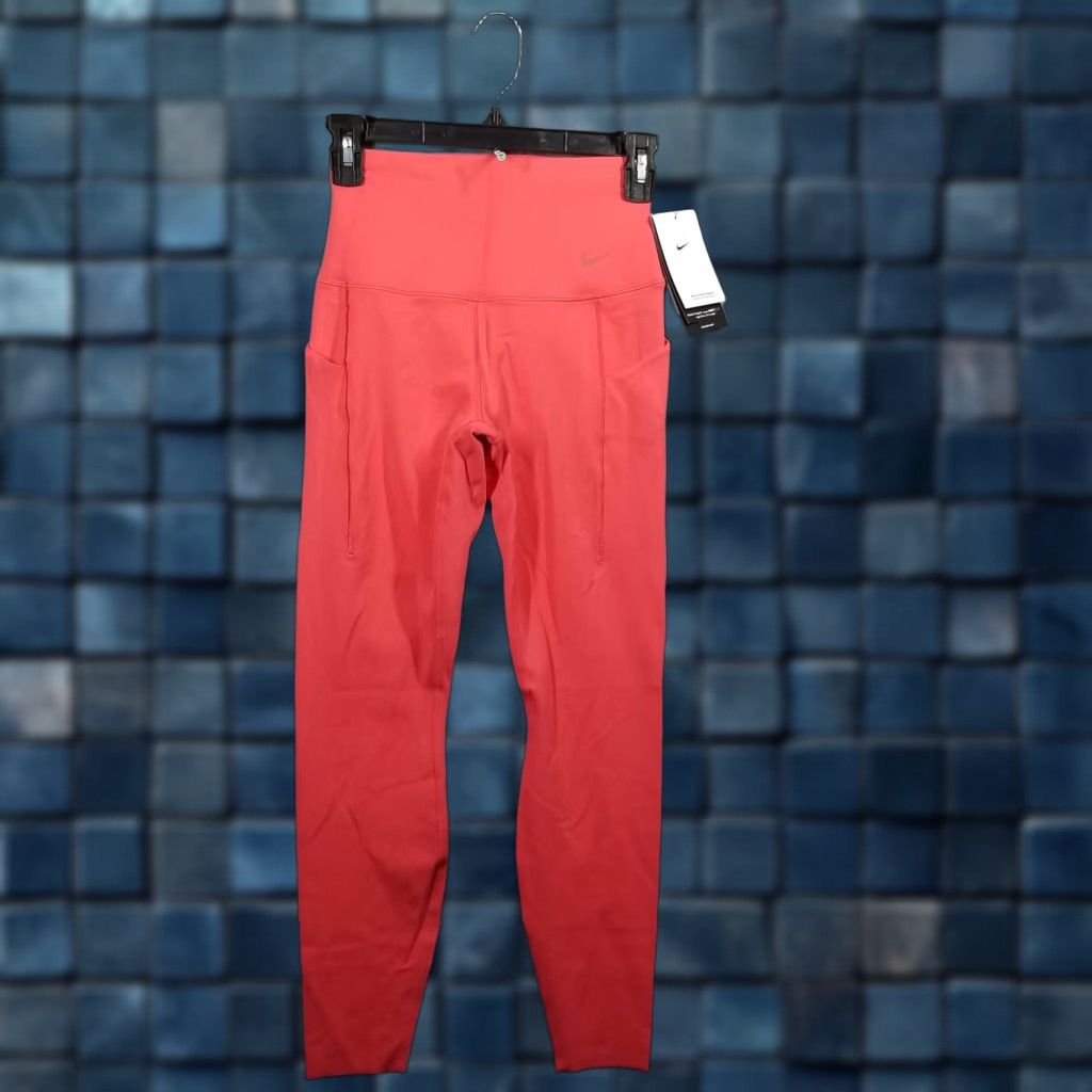 Nike Nike Leggings Women Small Red Dri-FIT Universa Pockets Yoga Running 25in Inseam High Rise Womens Size 28" / US 6 / IT 42 - 1 Thumbnail