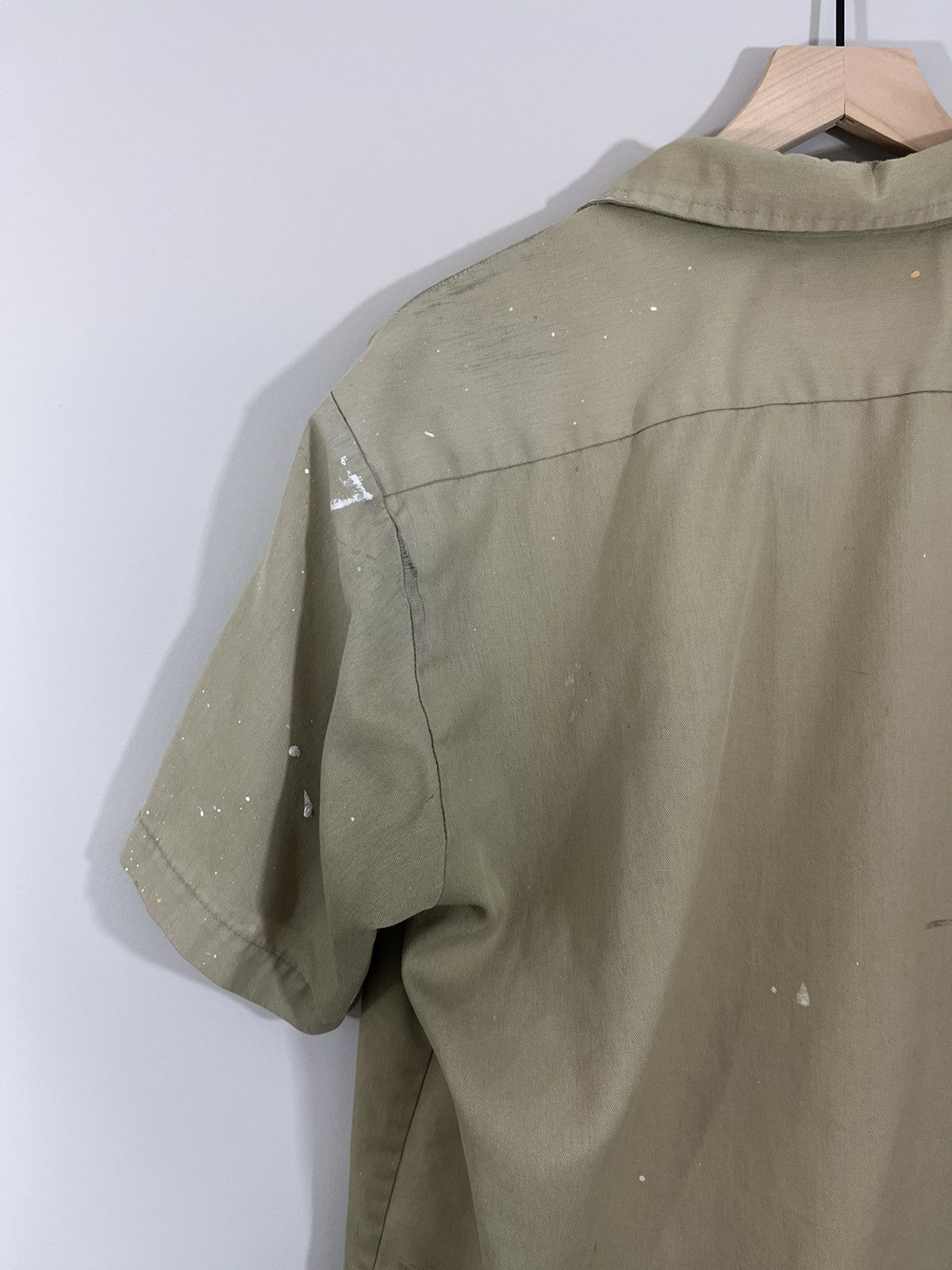 Vintage Thrashed Paint Stain Workwear Faded Shirt Size US L / EU 52-54 / 3 - 14 Thumbnail