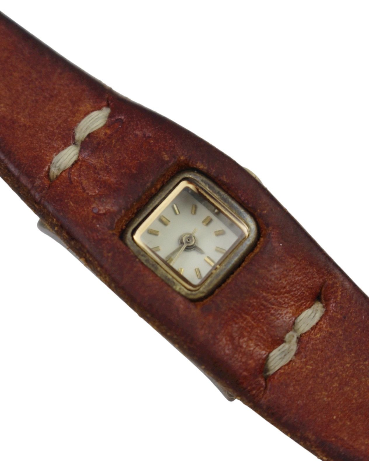 Japanese Brand 2000S FUUCA (フウカ) BRANCH HANDCRAFTED LEATHER QUARTZ WATCH Size ONE SIZE - 4 Thumbnail