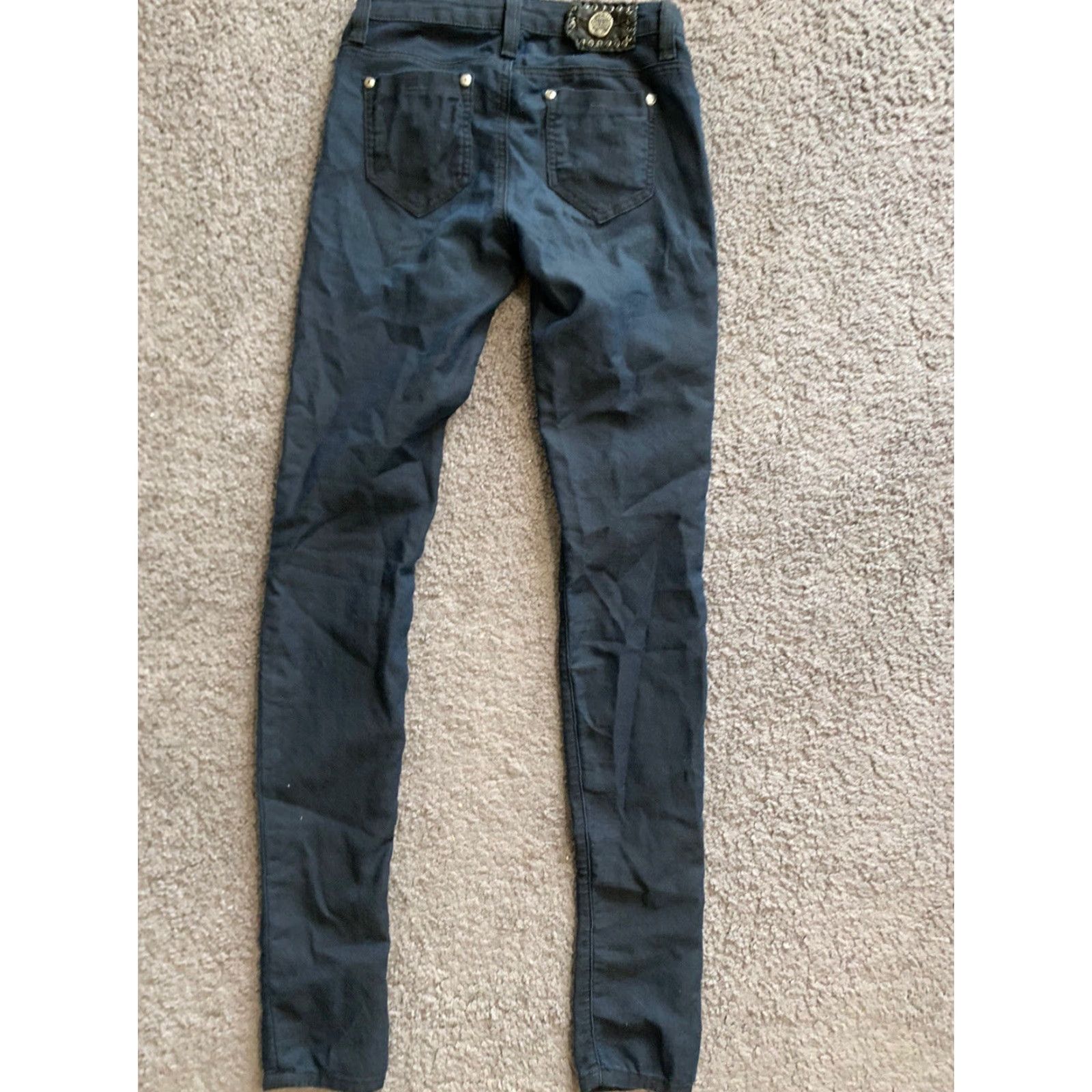 Guess Guess Premium Jeans Power Skinny Blue Solid Denim Casual Stretch Straight 25 Size 42" / US 20 - 5 Thumbnail