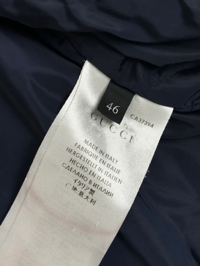Gucci AW2014 Gucci Navy Nylon Hidden Hood Windbreaker Jacket Size US M / EU 48-50 / 2 - 10 Thumbnail