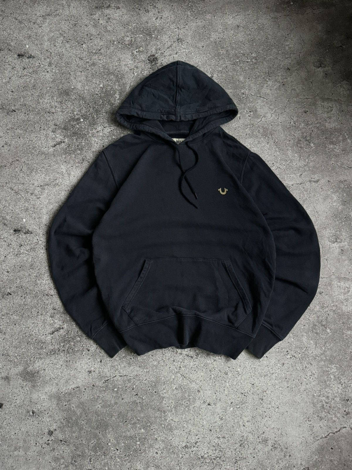 True Religion × Vintage Vintage True Religion oversized Y2K faded washed hoodie Size US S / EU 44-46 / 1 - 4 Thumbnail