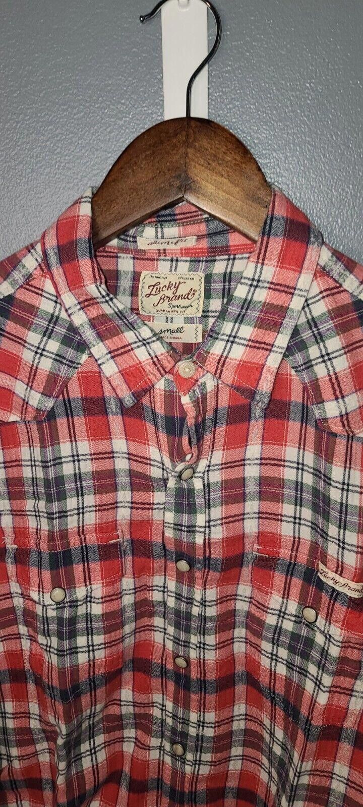 Lucky Brand Lucky Brand Women’s Western Pearl Snap Small Slim Fit Size S / US 4 / IT 40 - 3 Thumbnail