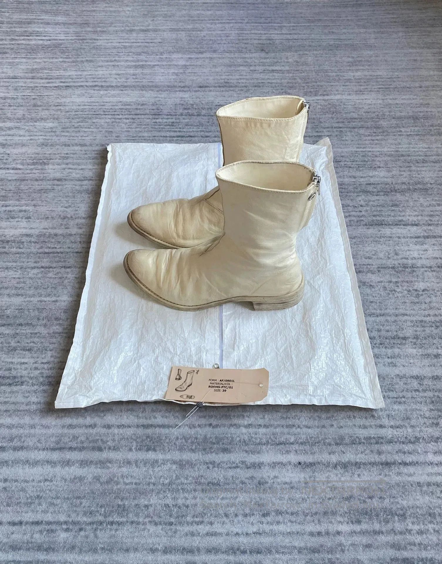 Carol Christian Poell elegant white western boots with zipper. Size US 6 / IT 36 - 3 Thumbnail