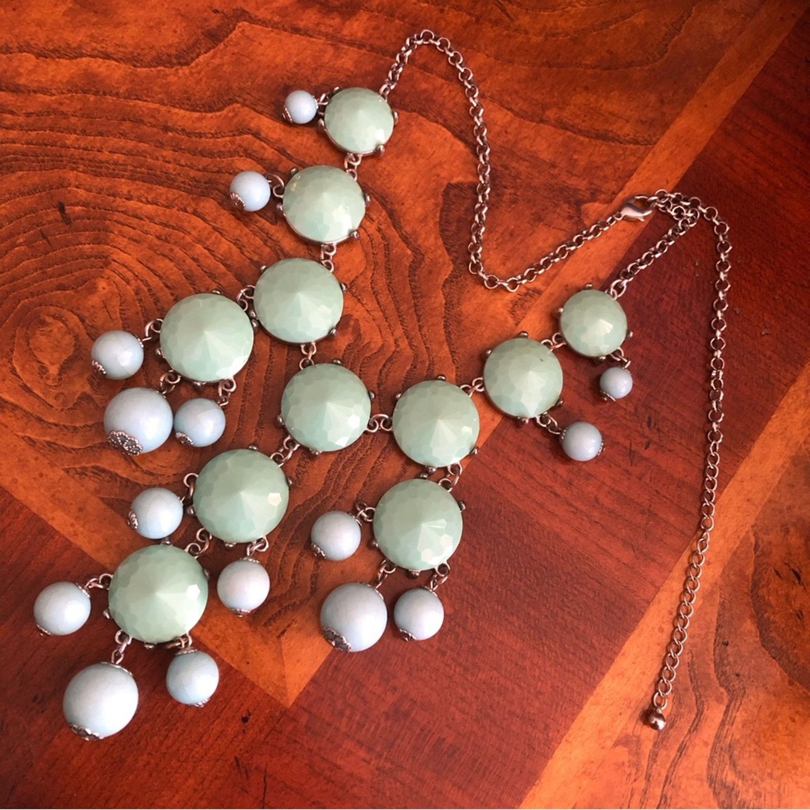 Jewelry Large heavy turquoise blue & green bold necklace Size ONE SIZE - 7 Thumbnail
