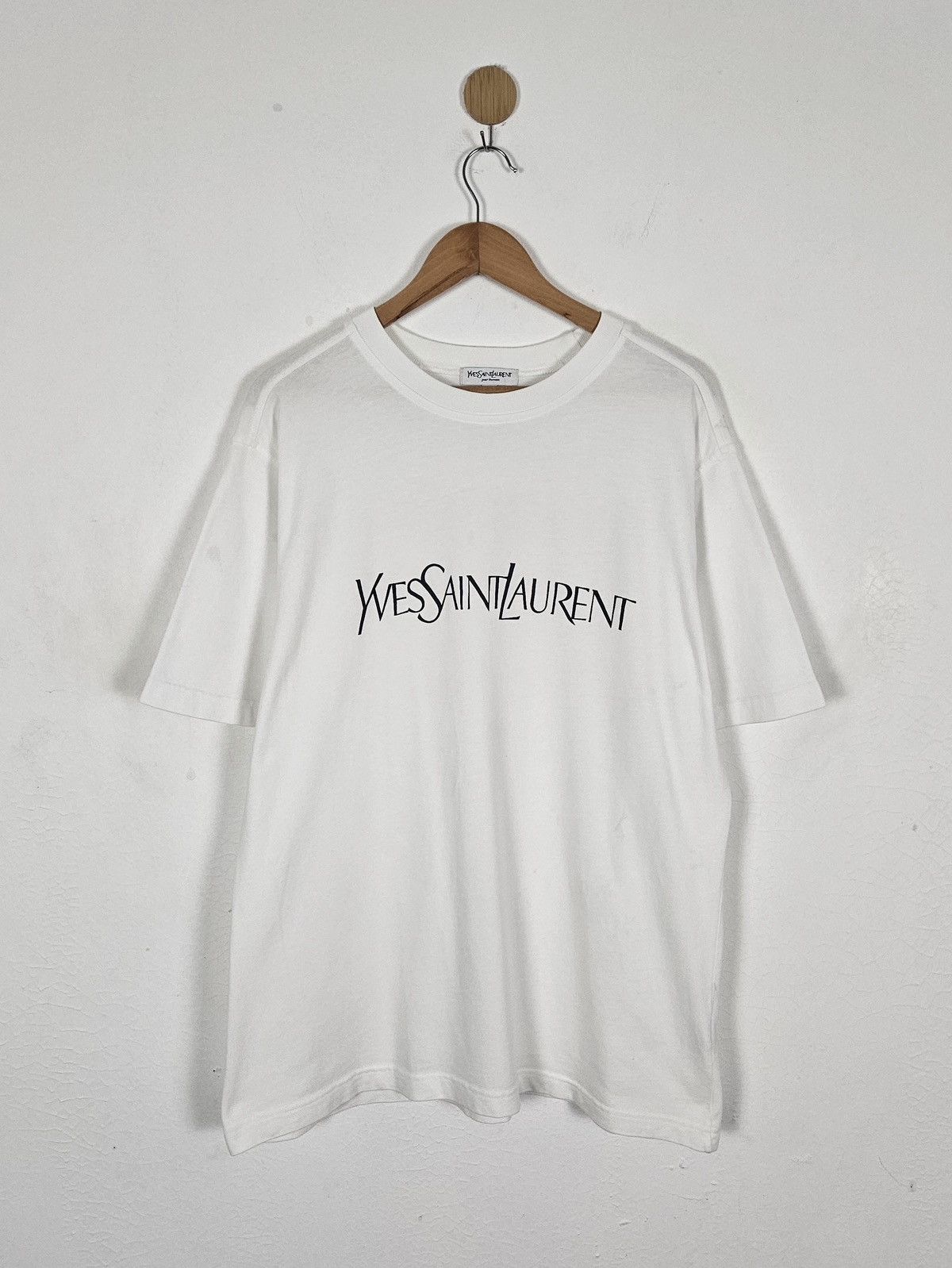 Yves Saint Laurent Vintage Yves Saint Laurent YSL pour homme tee shirt Size US L / EU 52-54 / 3 - 1 Thumbnail