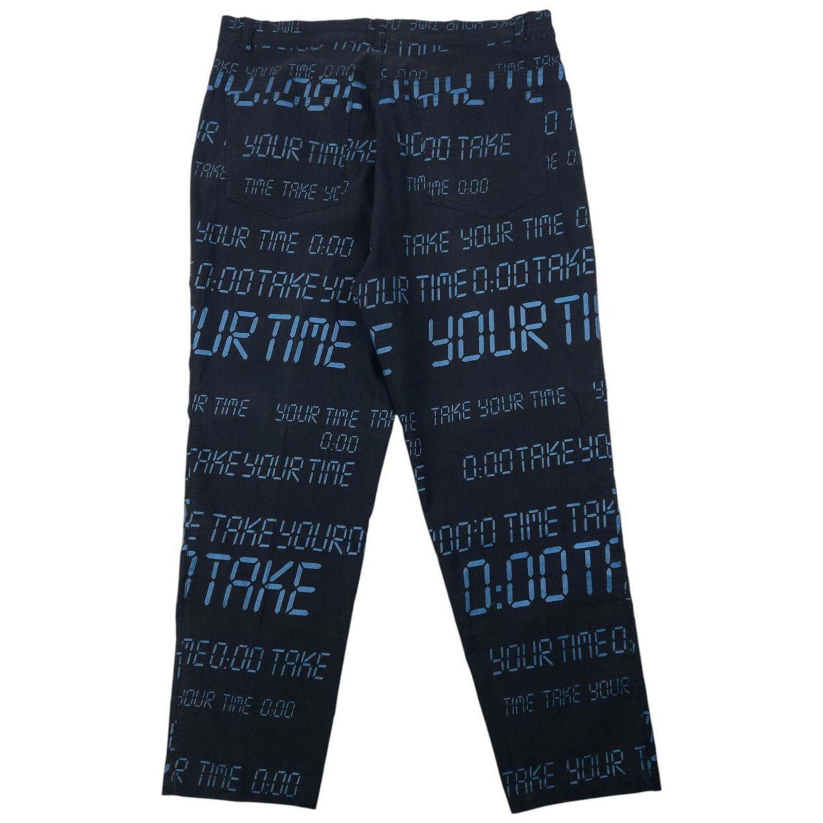 Moschino Vintage 2000s Moschino Jeans Take Your Time Digital Trousers Size US 36 / EU 52 - 4 Thumbnail