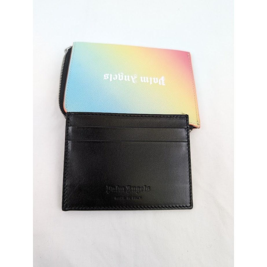 Palm Angels o1rshd1 Q: 3 / Size: OS / Rainbow Logo Zipped Card Holder Size ONE SIZE - 10 Thumbnail