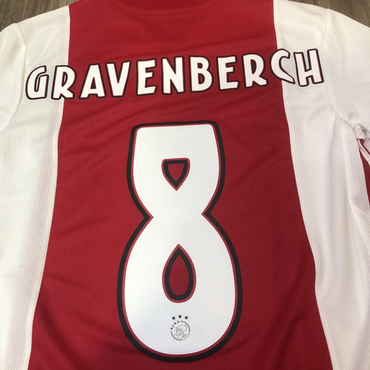 Adidas Ajax 20/21 C/L home shirt #8 Gravenberch Size US S / EU 44-46 / 1 - 4 Thumbnail