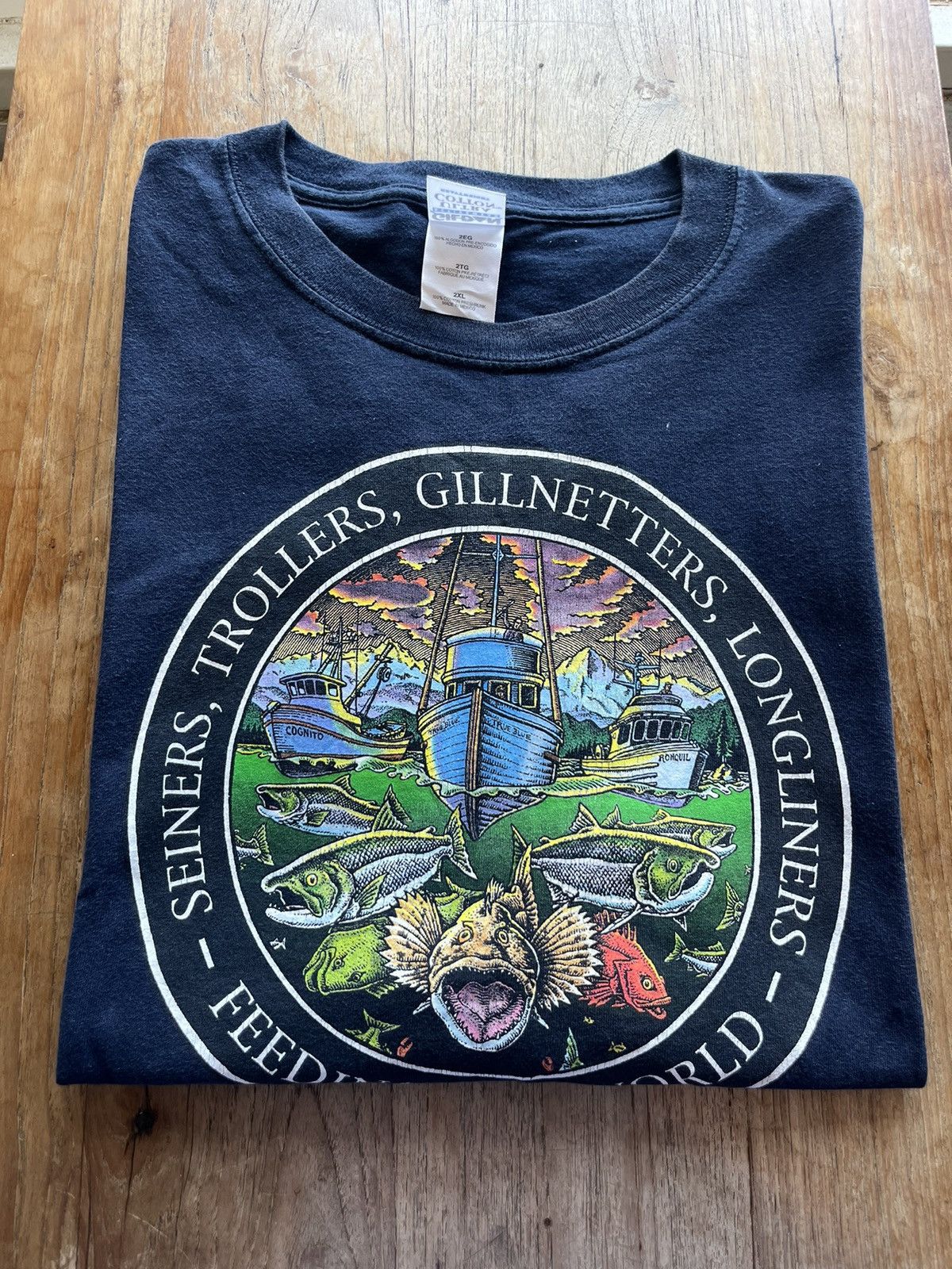 Vintage Vintage RAY TROLL Design FEEDING THE WORLD 2006’s T-shirt Size US XXL / EU 58 / 5 - 1 Thumbnail