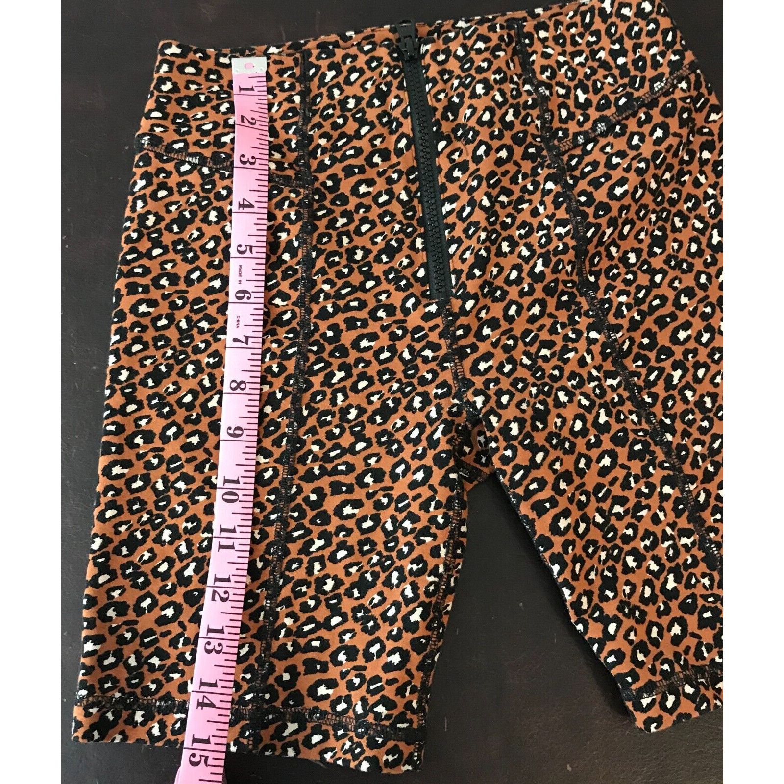Free People Free People Women's Lucky Strike Leopard Print Biker Shorts Size 25" / US 0 / IT 36 - 4 Thumbnail