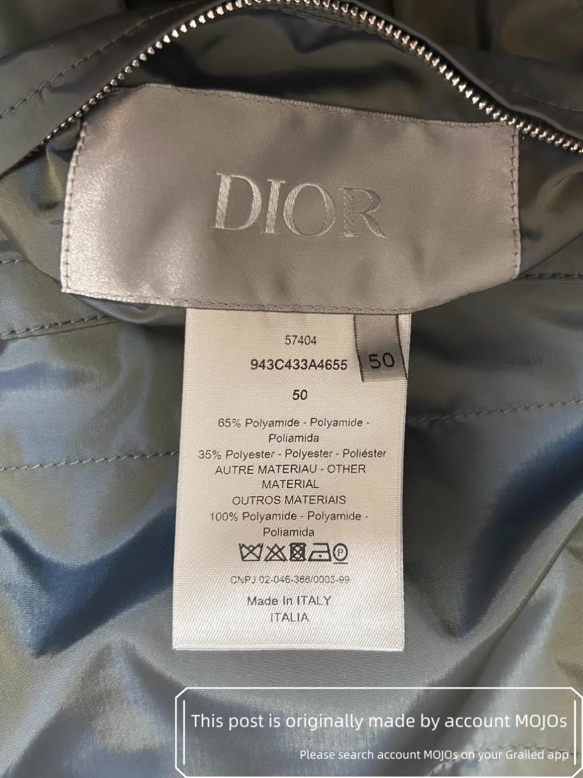 Dior Sz 50 Dior Nylon Light Wind Stopper Mountain Jacket mojos113 Size US M / EU 48-50 / 2 - 8 Thumbnail