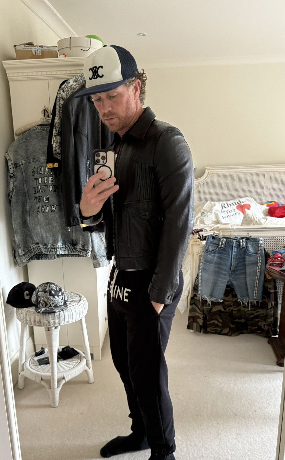Celine Celine Paul blouson leather aviator jacket Hedi Slimane 48 Size US M / EU 48-50 / 2 - 6 Thumbnail