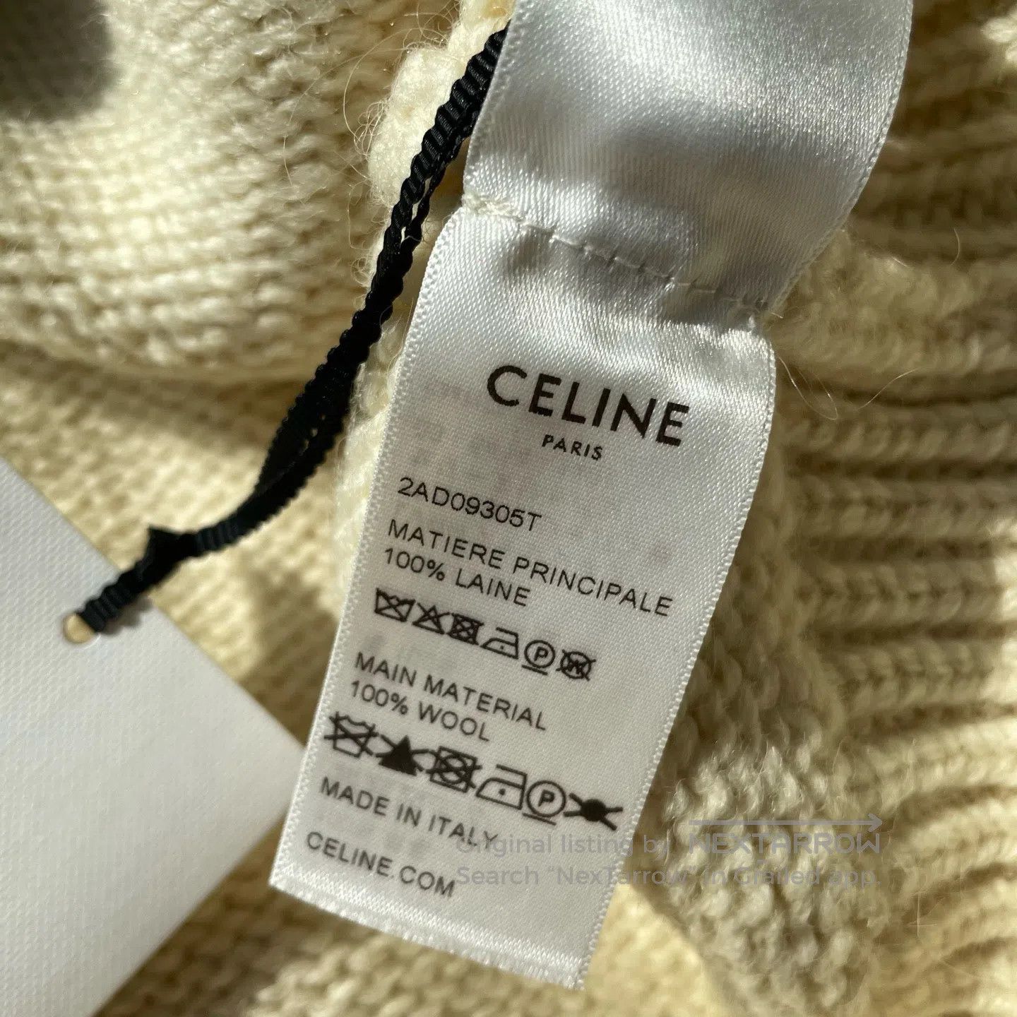 Celine CELINE Solid Color Round Neck Long-Sleeve Knit Sweater| Size M / US 6-8 / IT 42-44 - 6 Thumbnail
