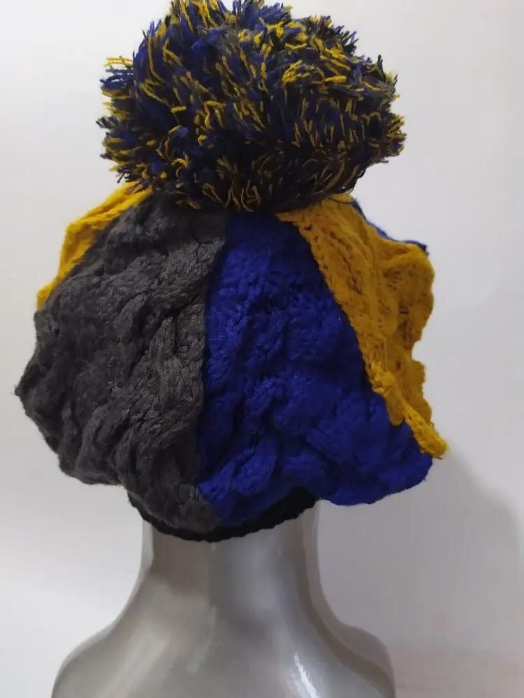 Japanese Brand LOVABLE Japan Colour Blok Design Hats Size ONE SIZE - 5 Thumbnail