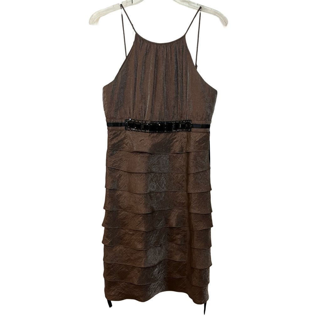 Vintage Y2K ABG Ruffled Tiered Shimmery Cocktail Prom Occasion Sz 10 Size L / US 10 / IT 46 - 2 Thumbnail