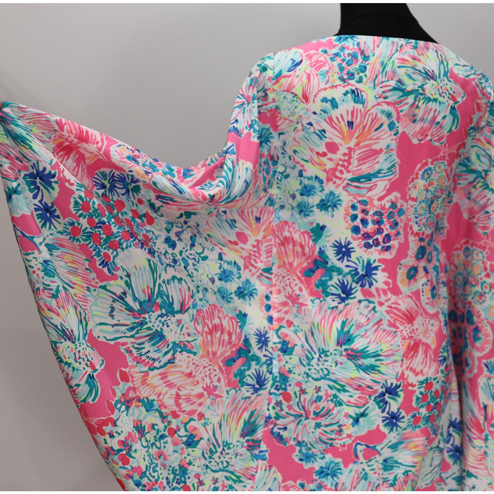 Lilly Pulitzer NWoT LILY PULITZER Tiki Pink Gypsea Miri Silk Dress Size 00 Size XXS / US 00 / IT 34 - 6 Thumbnail
