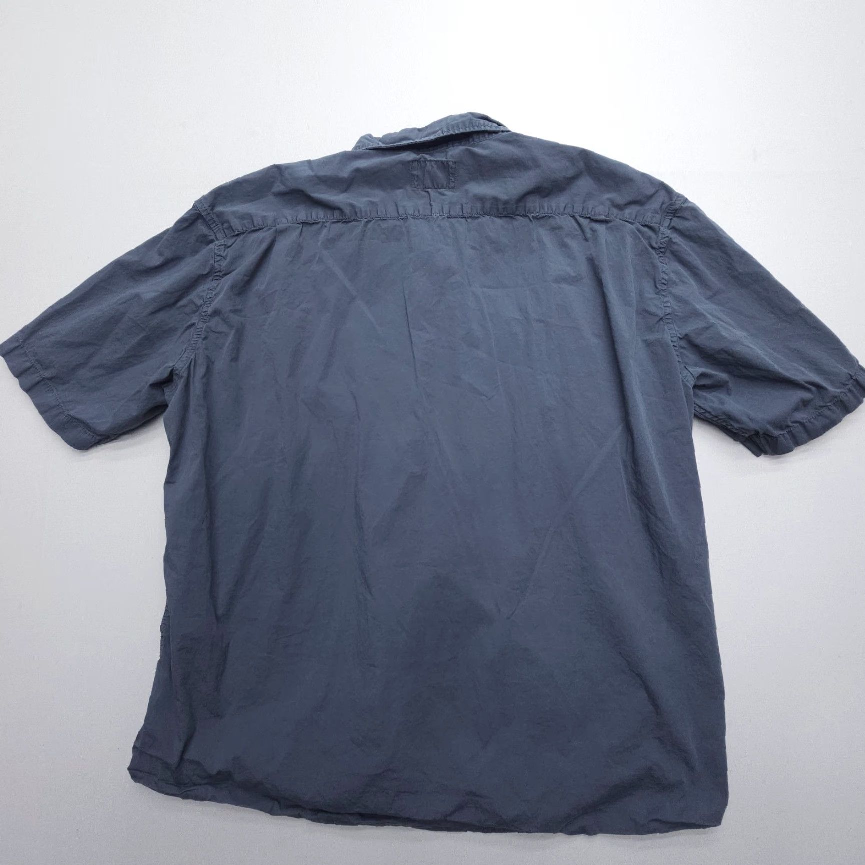 Vintage Linksoul Short Sleeve Shirt Mens 2XL Gray Cotton Stretch Button-Up Collared Casual Size US XXL / EU 58 / 5 - 2 Thumbnail