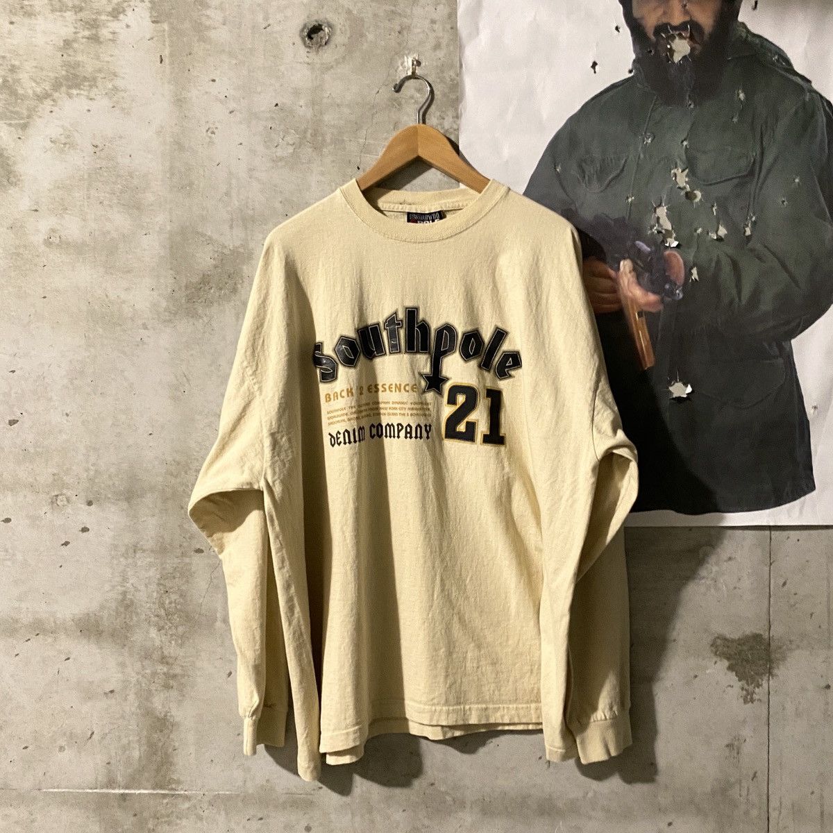 Vintage SouthPole 21 Cream Long Sleeve Shirt Size US XL / EU 56 / 4 - 1 Thumbnail