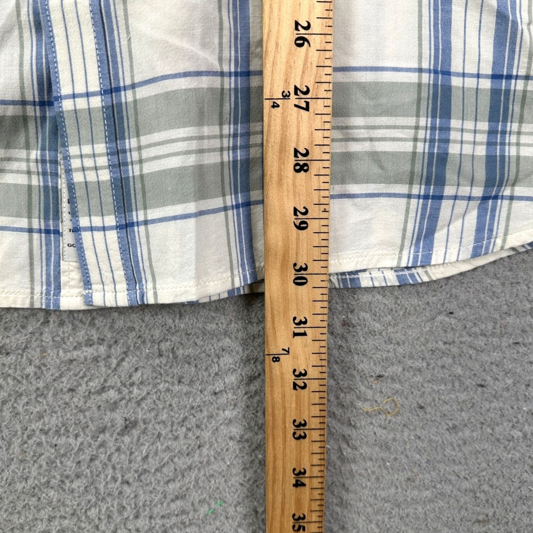 Lucky Brand Lucky Brand Shirt Button Up Mens XL Blue White Plaid Western Pearl Snap Saturday Size US XL / EU 56 / 4 - 7 Thumbnail