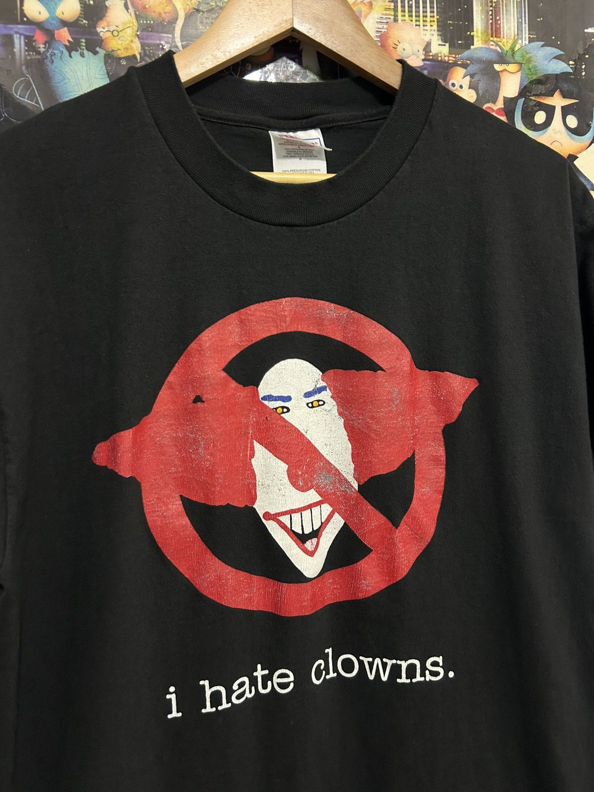 Vintage 90’s I Hate Clowns Rare Size US L / EU 52-54 / 3 - 3 Thumbnail