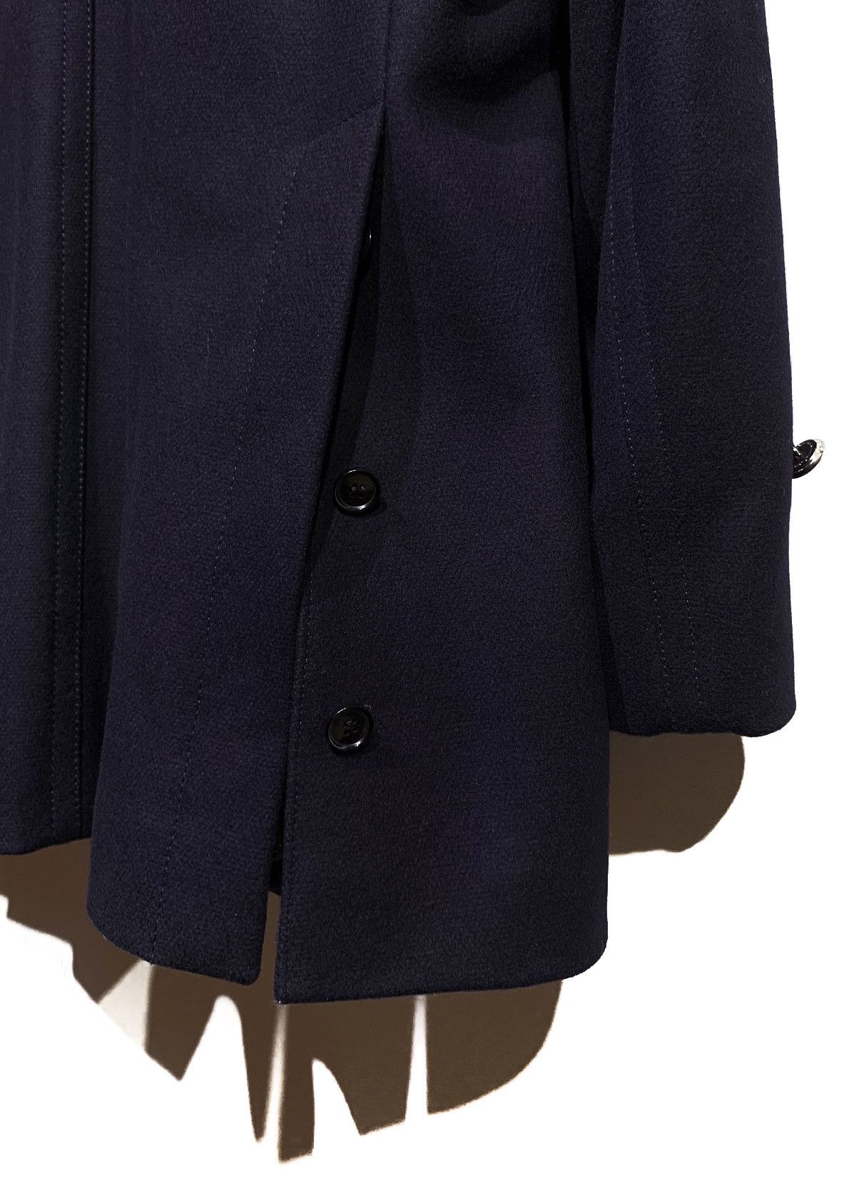 Dolce & Gabbana Dolce & Gabbana Navy Wool Peacoat Jacket Size US XL / EU 56 / 4 - 4 Thumbnail