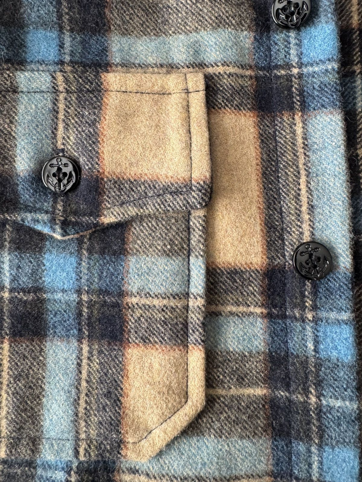 Schott Schott CPO Wool Plaid Shirt Size US S / EU 44-46 / 1 - 4 Thumbnail