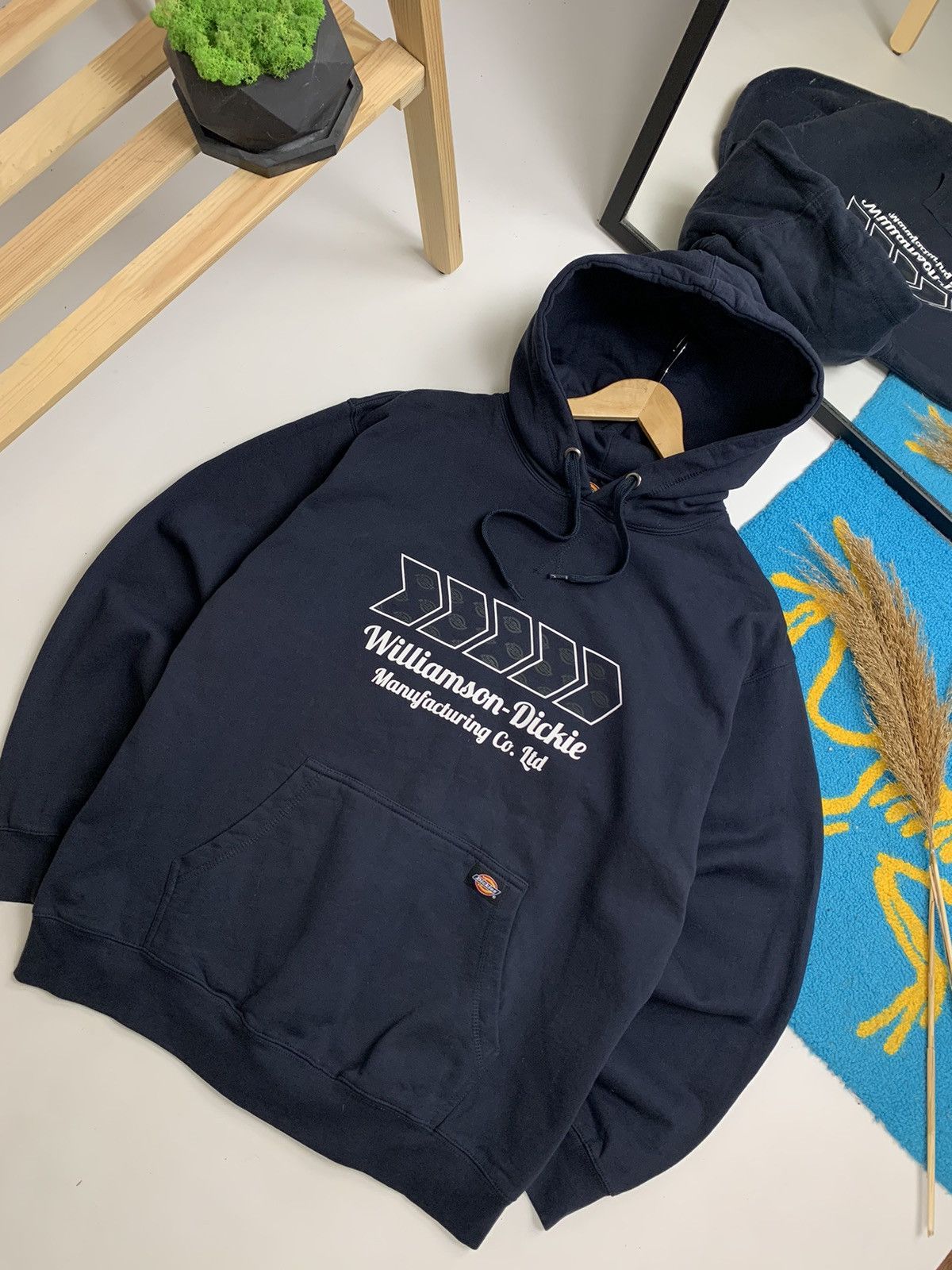 Dickies × Vintage Vintage Dickies Overprinted Logo Heavy Cotton Hoodie Size US L / EU 52-54 / 3 - 5 Thumbnail