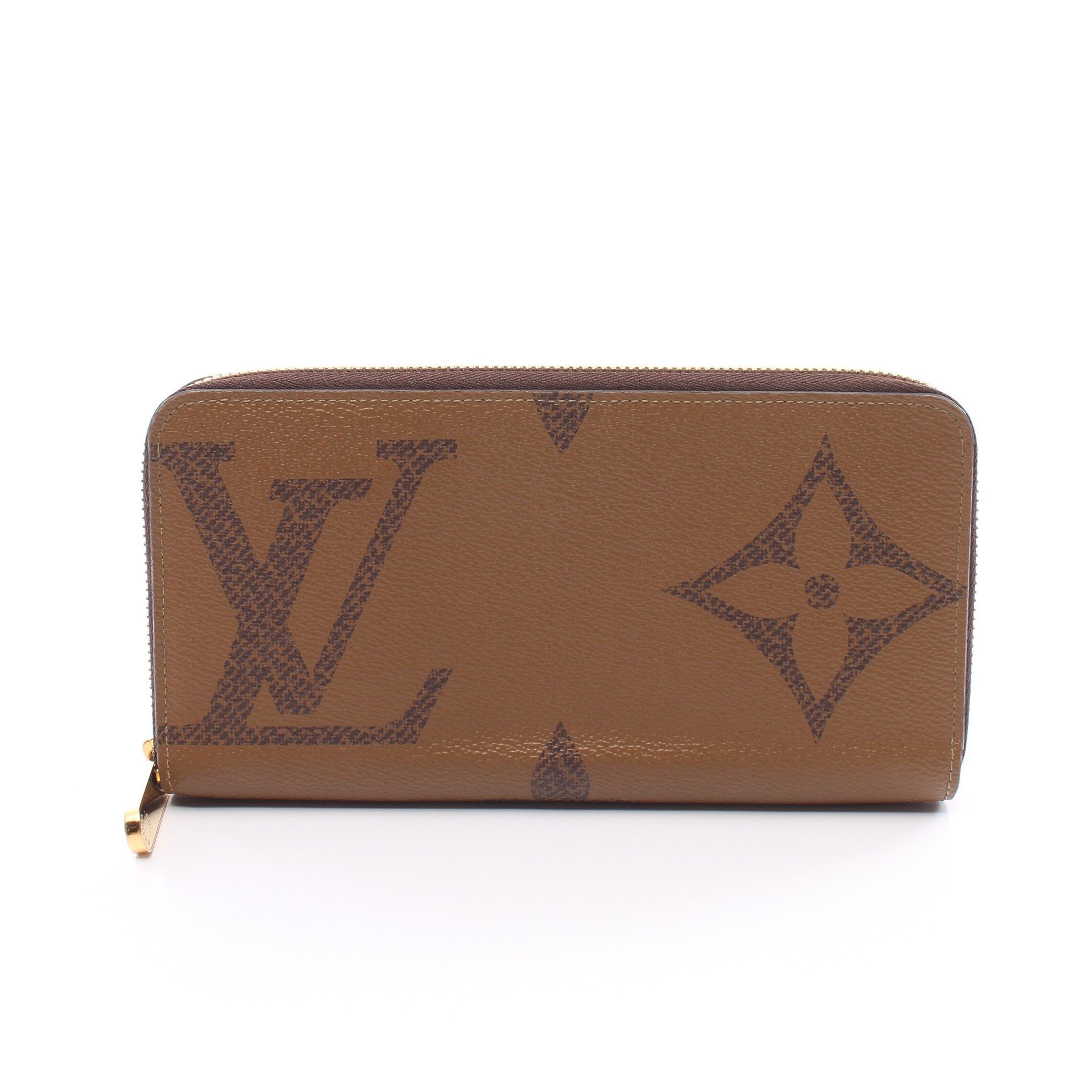 Louis Vuitton Louis Vuitton Zippy Wallet Monogram Giant Reverse Round Zipper Long Leather Light Brown Size ONE SIZE - 1 Thumbnail