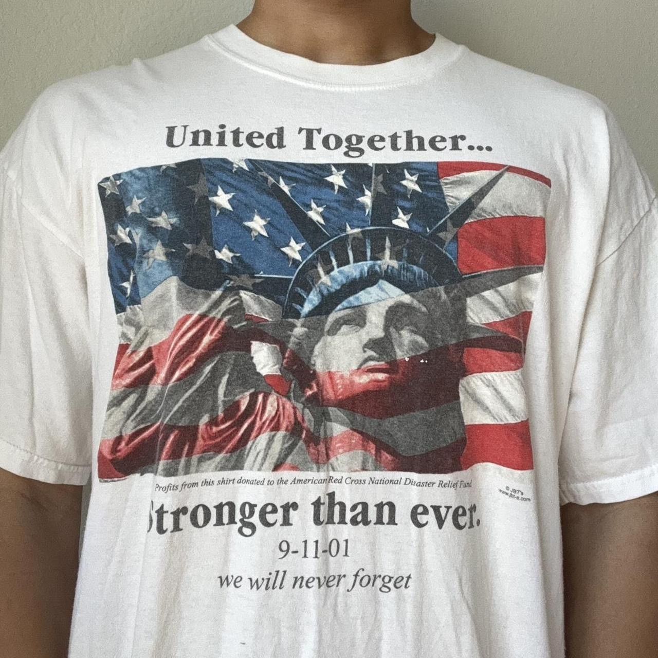Vintage Vintage United Together 2001 Graphics White Tee Shirt Size US XL / EU 56 / 4 - 2 Thumbnail