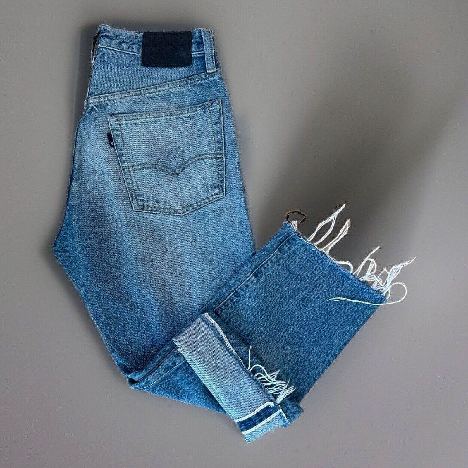 Levi's Levis Made and Crafted Jeans 27 Blue Selvedge Raw Hem Size 27" / US 4 / IT 40 - 1 Thumbnail