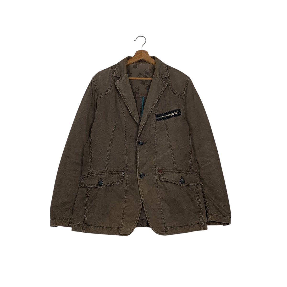 Japanese Brand Vintage BALL Cotton Casual Jacket #2338-C105 Size US L / EU 52-54 / 3 - 1 Thumbnail