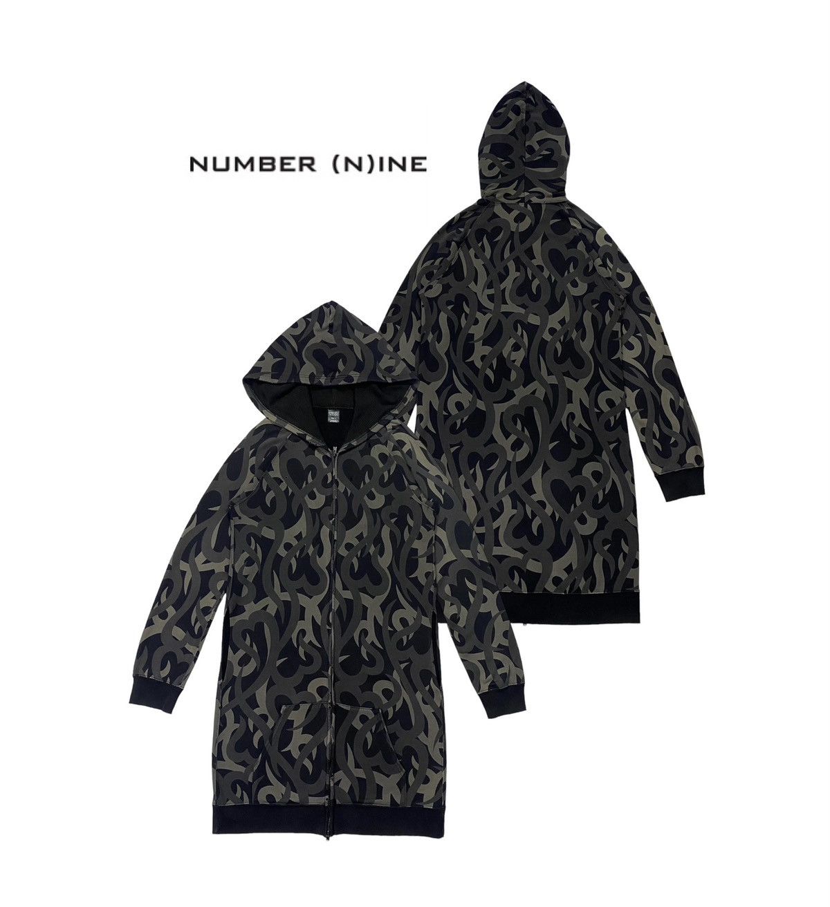 2004AW NUMBER (N)INE hooded long scarf-